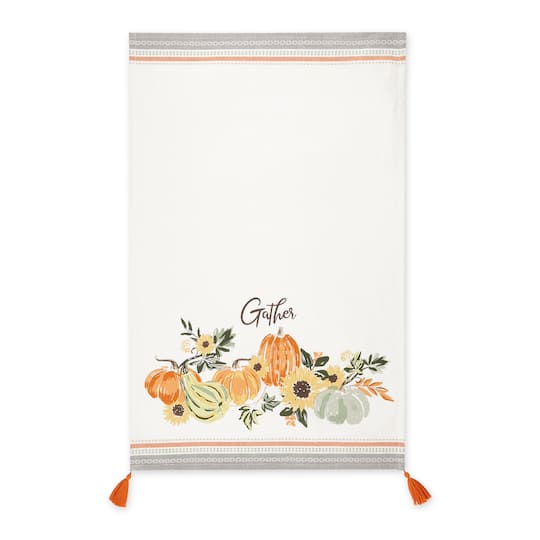 DII® Gather Fall Squash Printed Dishtowel Set